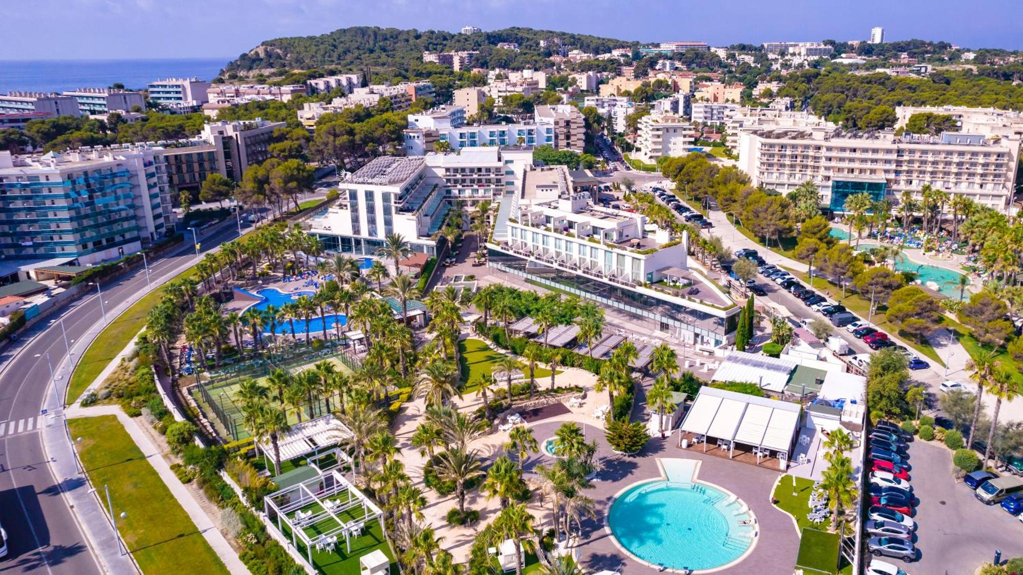 לה פינדה Gran Palas Hotel - Spa Incluido מראה חיצוני תמונה Aerial view of the hotel